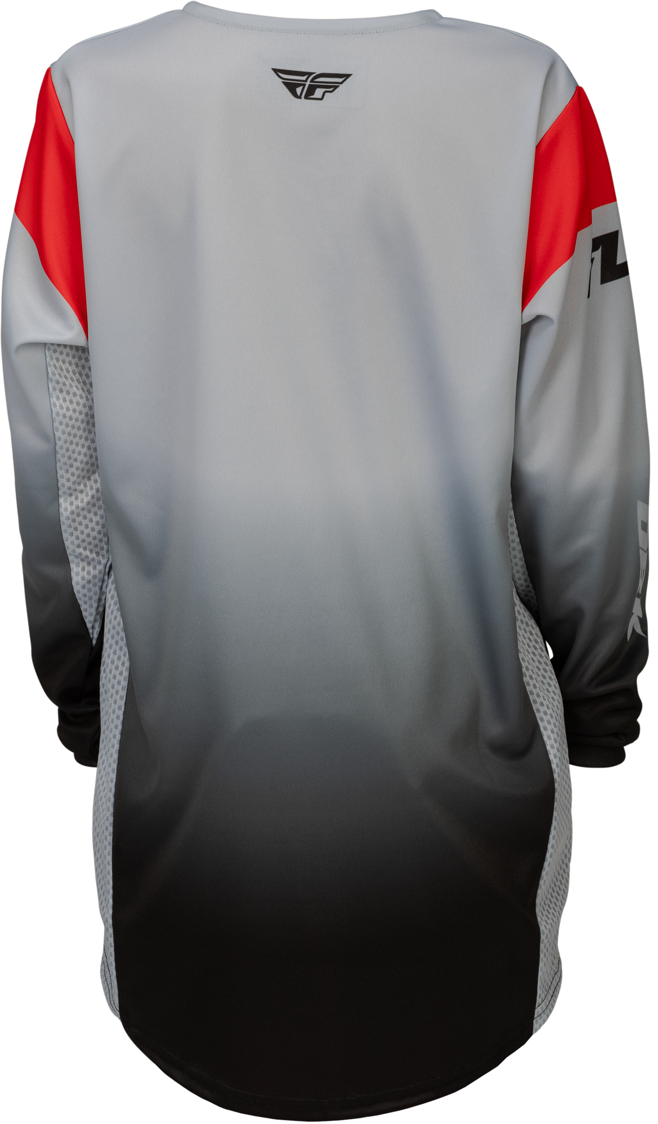 Fly Racing Youth Kinetic DBK Jersey Grey/Black/Red YM - Lightweight Performance Motocross Apparel