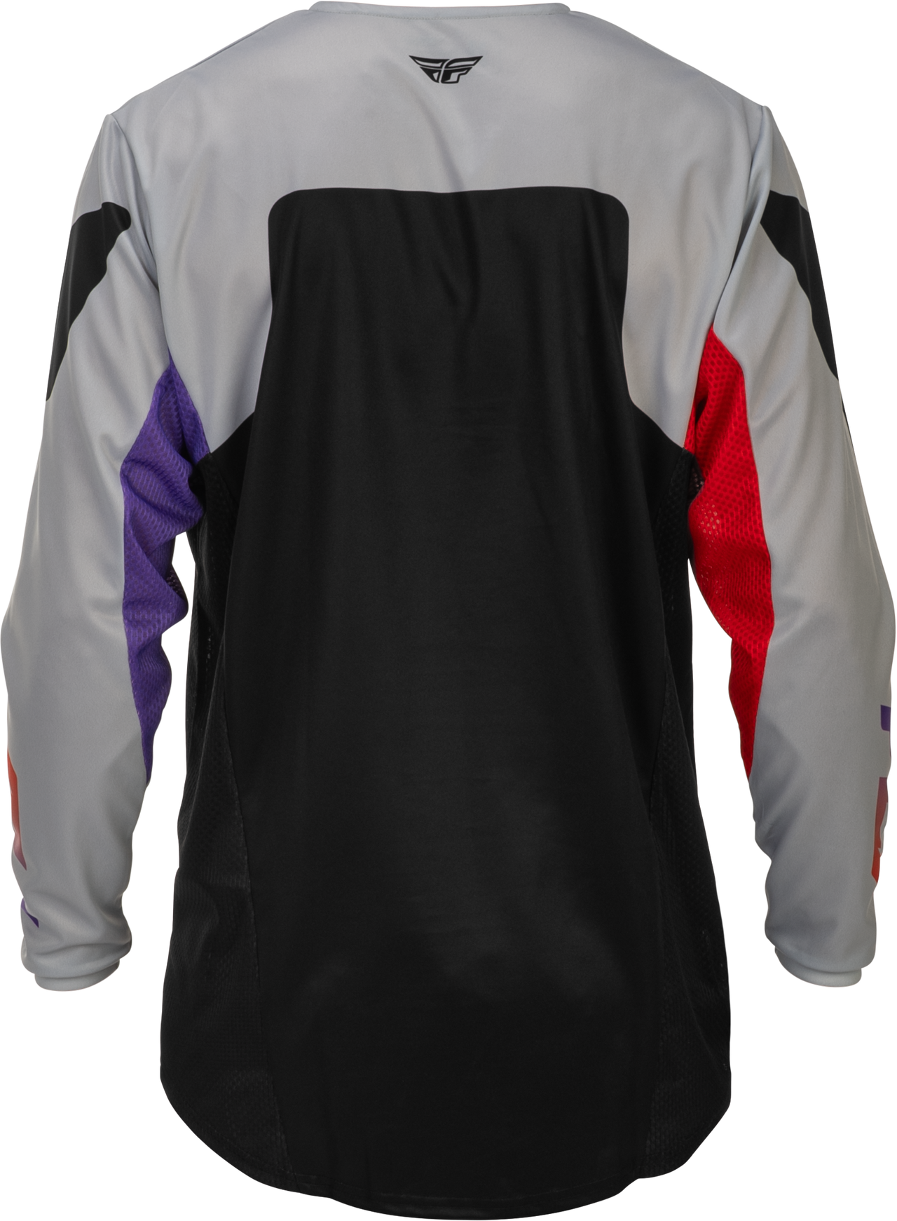 Fly Racing Kinetic Jersey Grey/Red/Purple/Black XL - Lightweight Performance Motocross Jersey