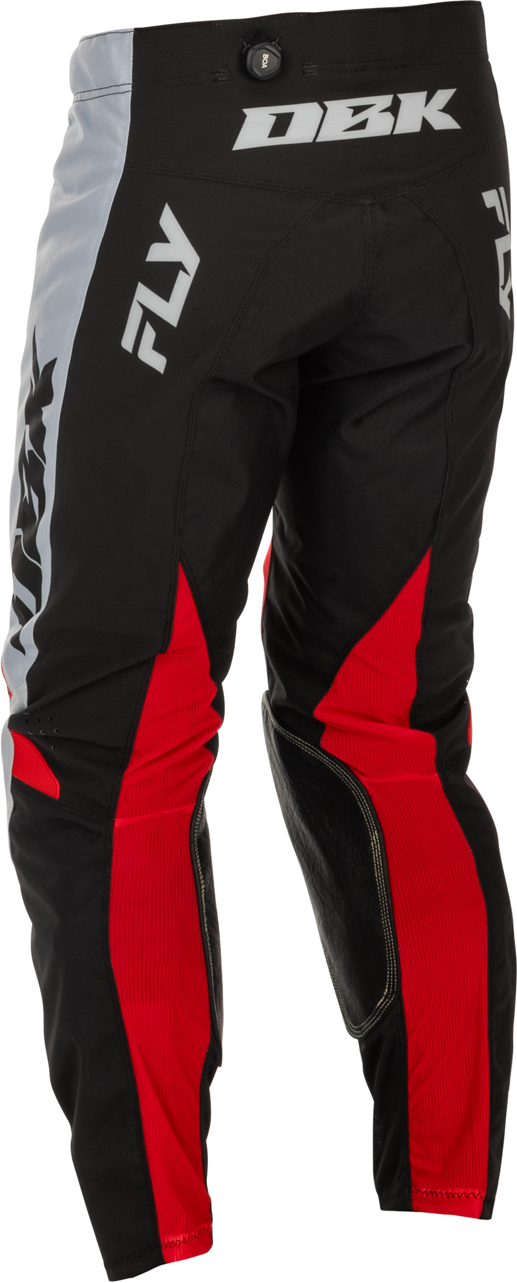Fly Racing Kinetic DBK Pants in Grey/Black/Red, Size 28