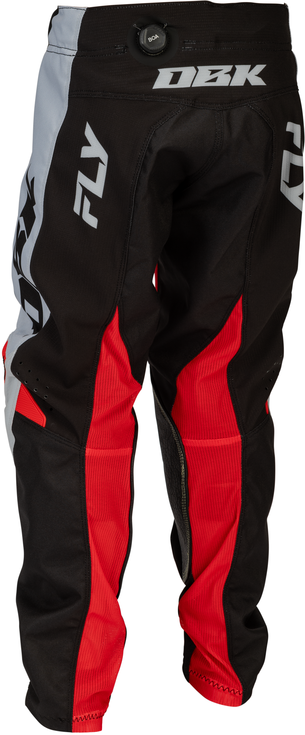 Fly Racing Youth Kinetic DBK Pants Grey/Black/Red Size 24