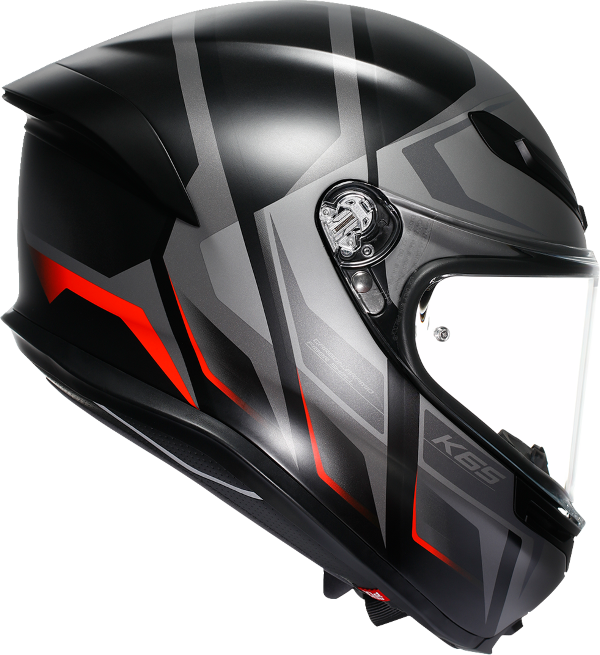 AGV K6 S Helmet Karve Matte Black/Gray/Red Small - Advanced Safety and Comfort