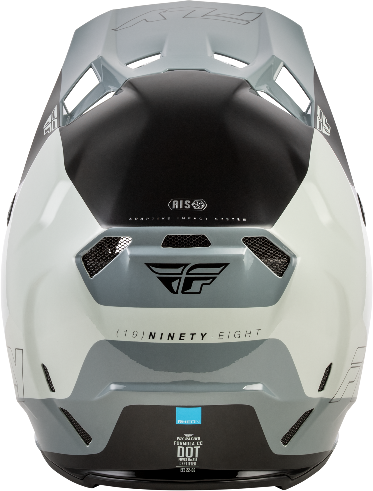 Fly Racing Formula CC Glide Helmet Grey Light Grey Black - Part 73-43522X