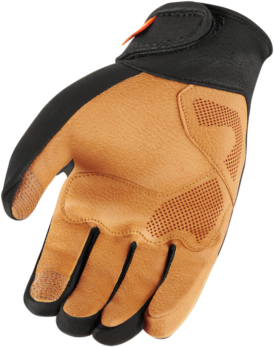 ICON Nightbreed™ Gloves - Black, Small, Part Number 3301-3569