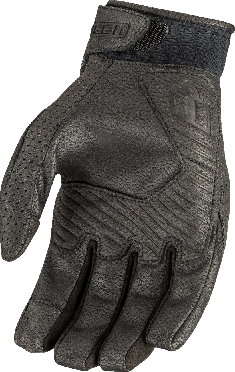 ICON Overlord3™ Gloves Black 2XL - Durable Comfort and Superior Ventilation