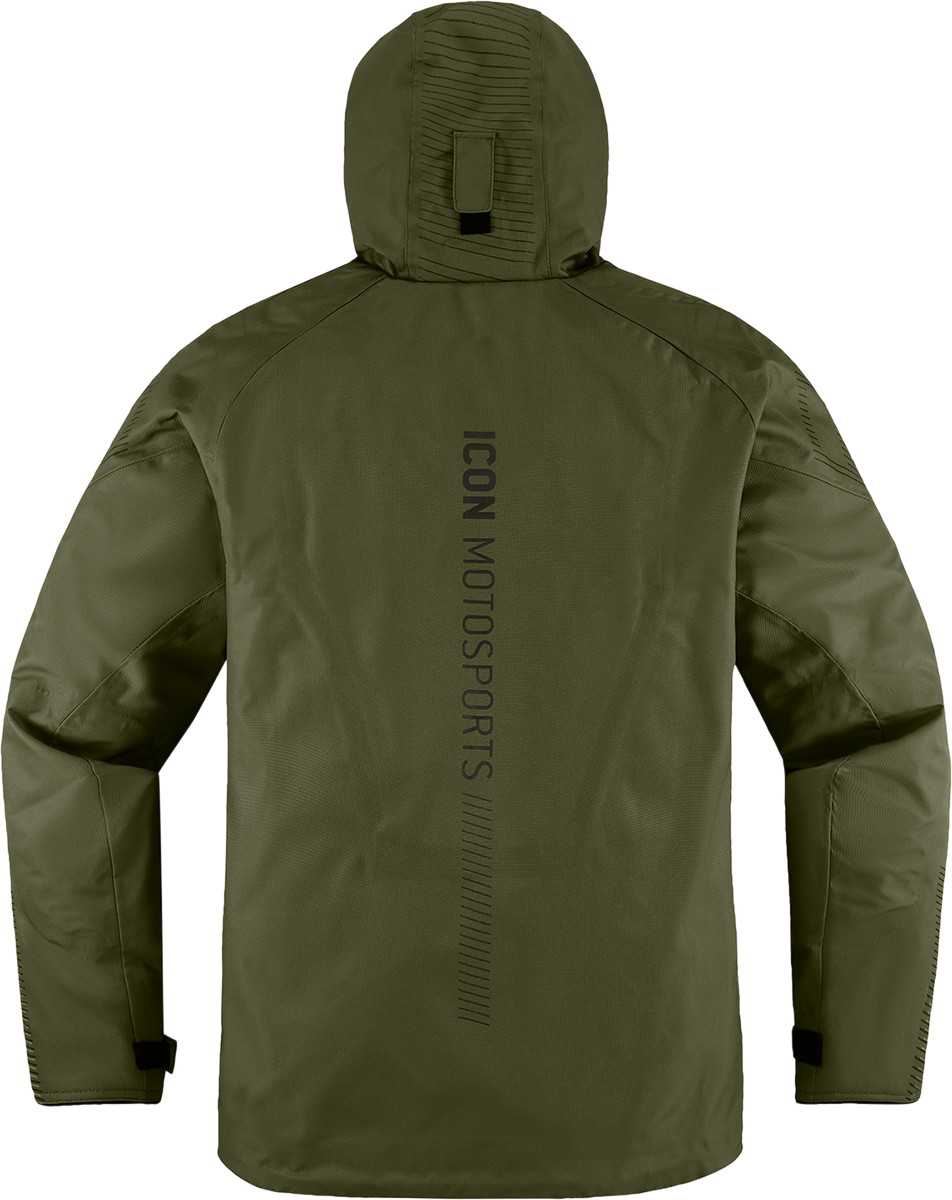 ICON PDX3™ Jacket Olive Small with Removable Insulated Vest Liner and D3O® Impact Protectors
