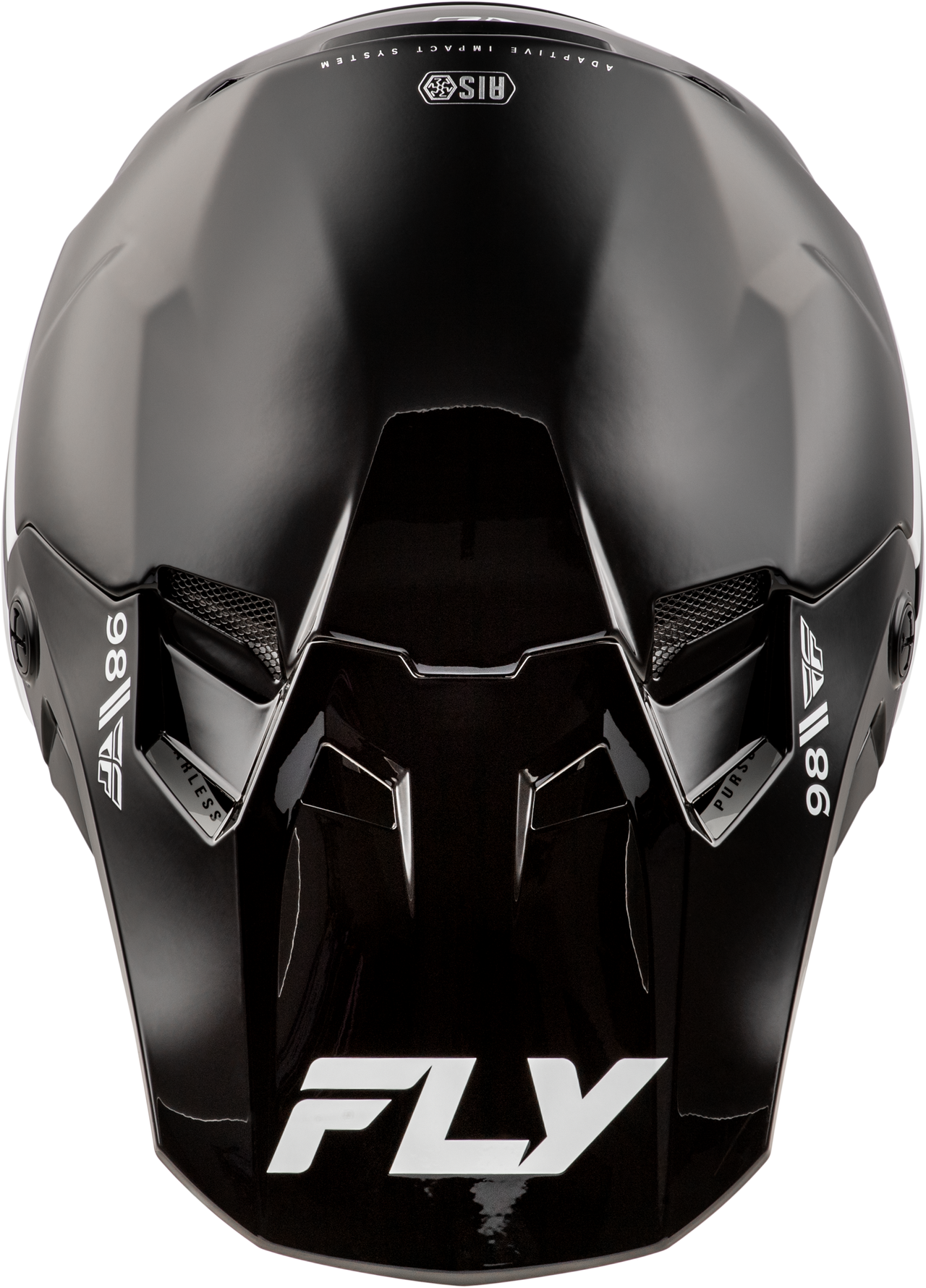 Fly Racing Formula CC Objective Helmet Black/White Medium - DOT & ECE Approved, Lightweight Impact Protection