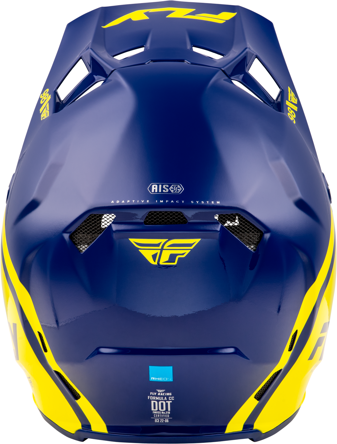 Fly Racing Formula CC Objective Helmet Navy/Yellow XL