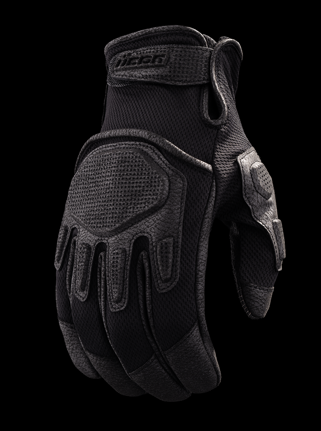 ICON Punchup CE™ Gloves Small by ICON - Black with D3O® Impact Protection
