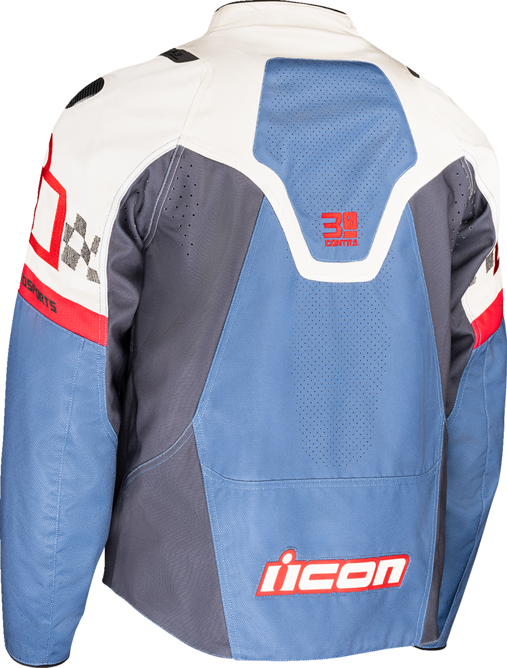 ICON Contra3™ Hero Jacket - Blue 2XL by ICON, Part Number 2820-7060