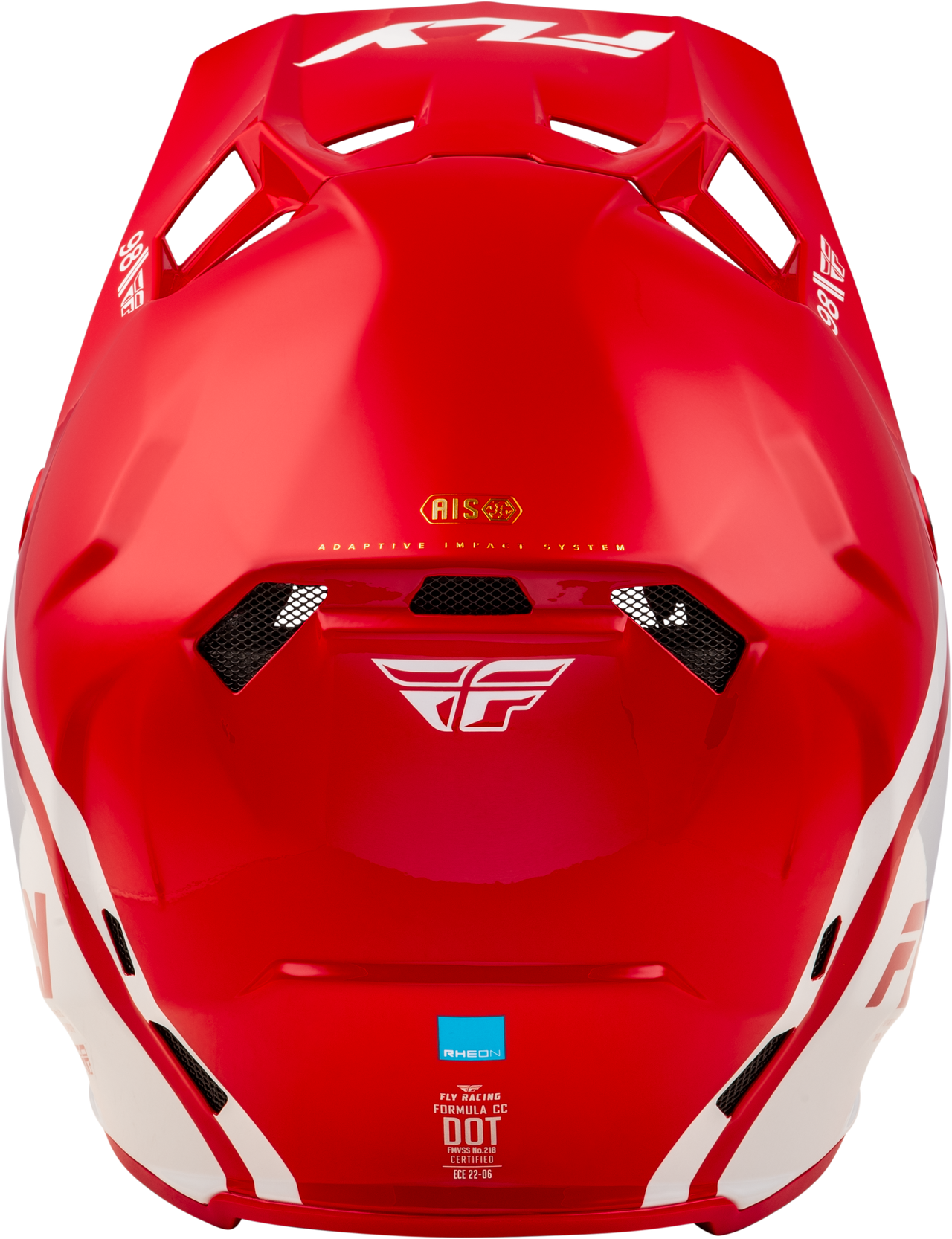 Fly Racing Formula CC Objective Helmet Red/White Medium – Advanced Impact Protection and Comfort