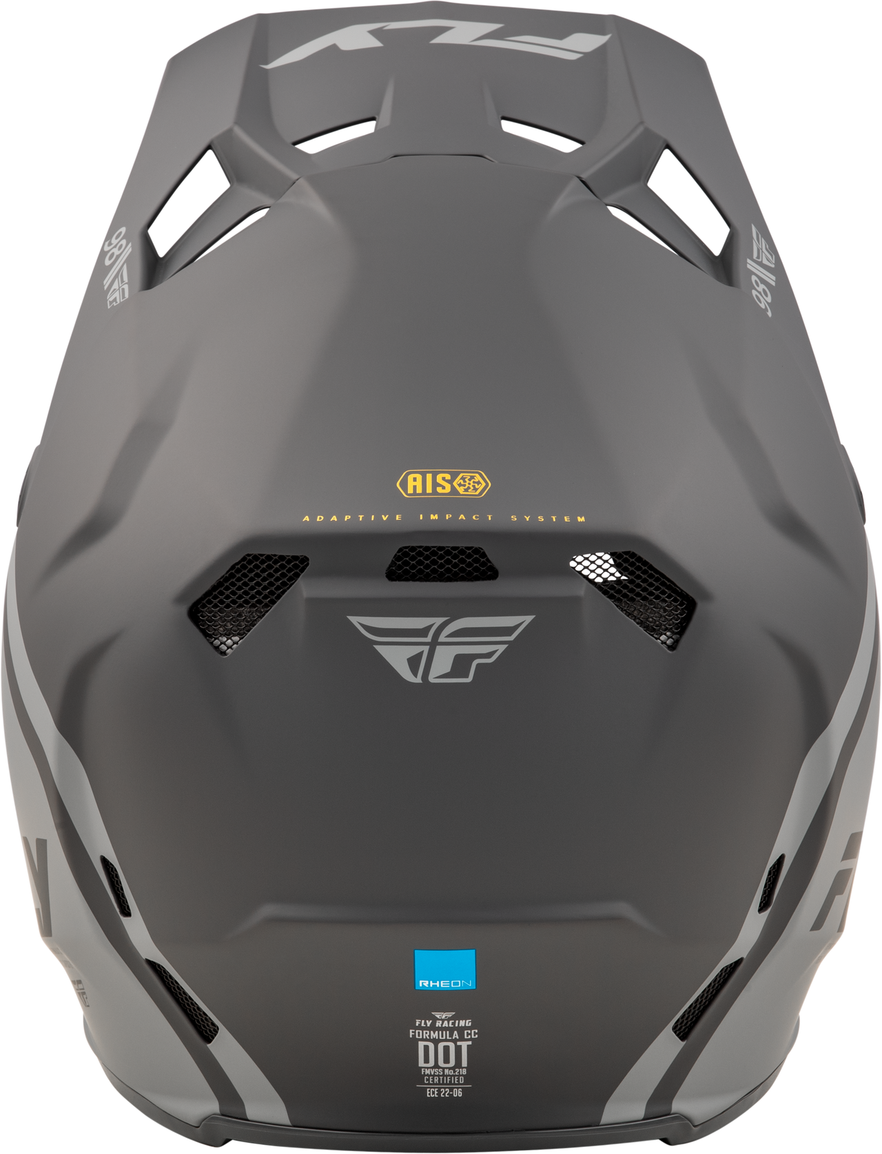 Fly Racing Formula CC Objective Helmet Matte Black/Grey Small – ECE/DOT Approved Motorcycle Helmet with Impact Absorption Technology
