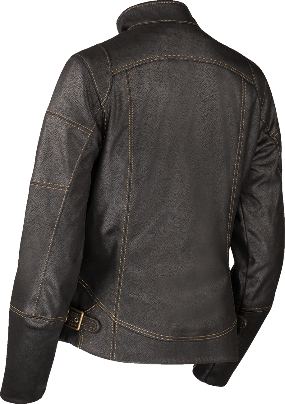 ICON Women's Tuscadero3™ Jacket in Black - Size XL - Part Number 2822-1773