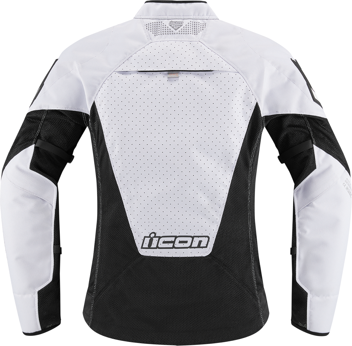 ICON Women's Mesh AF Jacket - White Large with D3O Impact Protectors - Part Number 2822-1493