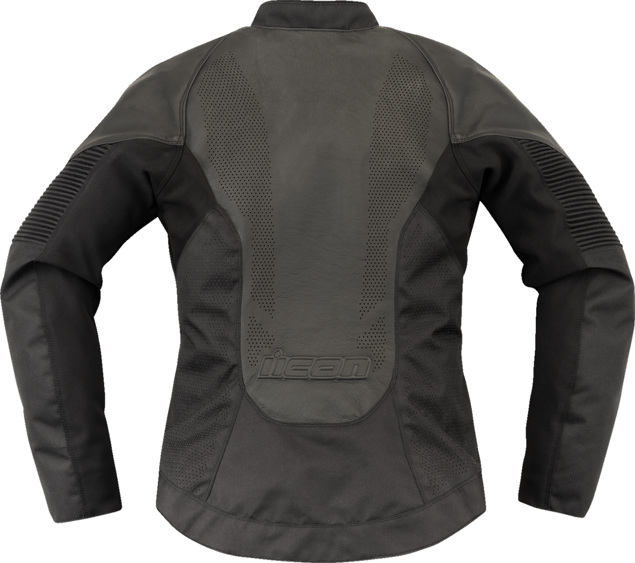 ICON Women's Overlord3™ Leather Motorcycle Jacket - Black, 2XL