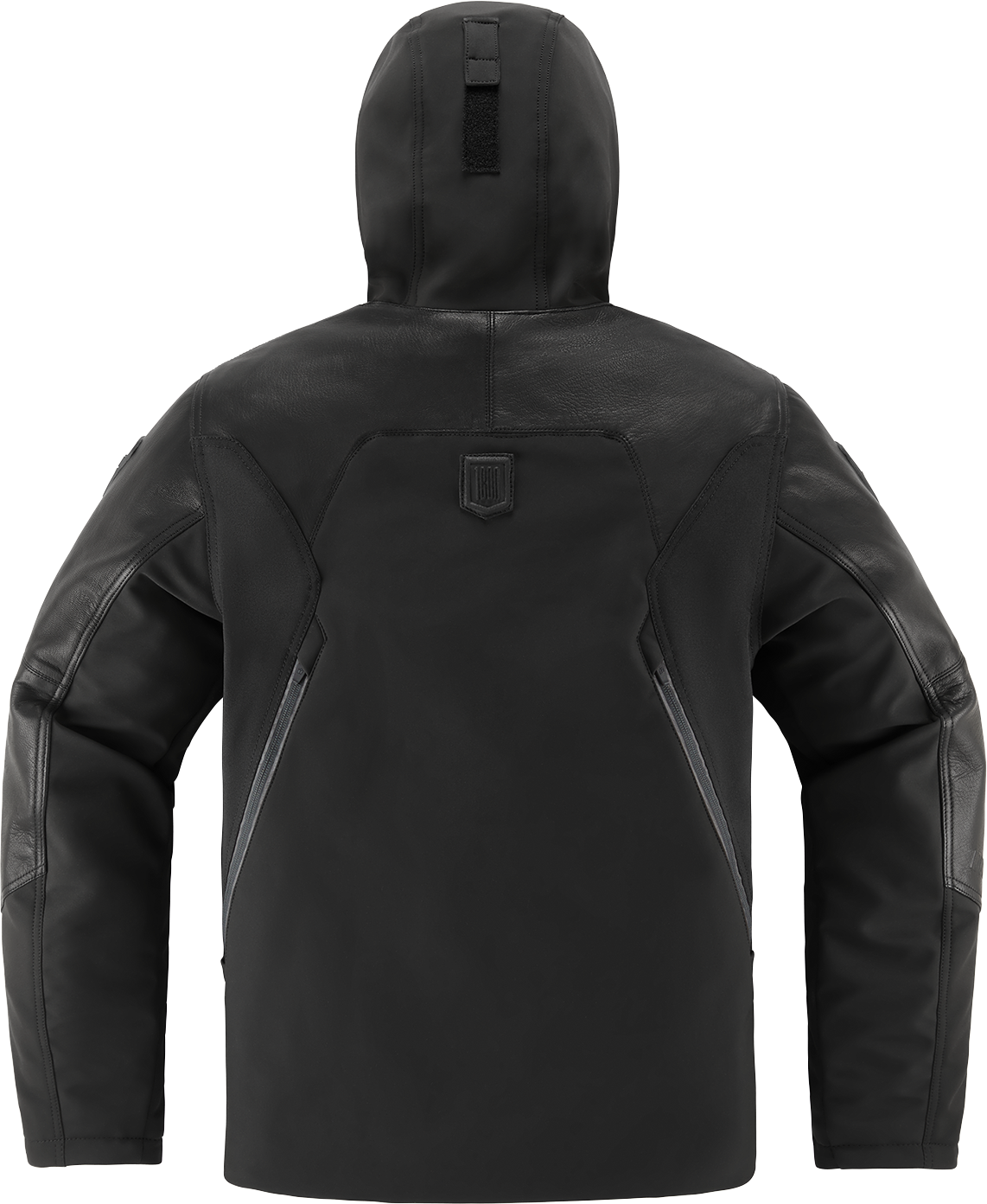 ICON Basehawk2™ Jacket for Men - Black, Size Small - Durable Leather and Softshell Construction with Impact Protectors