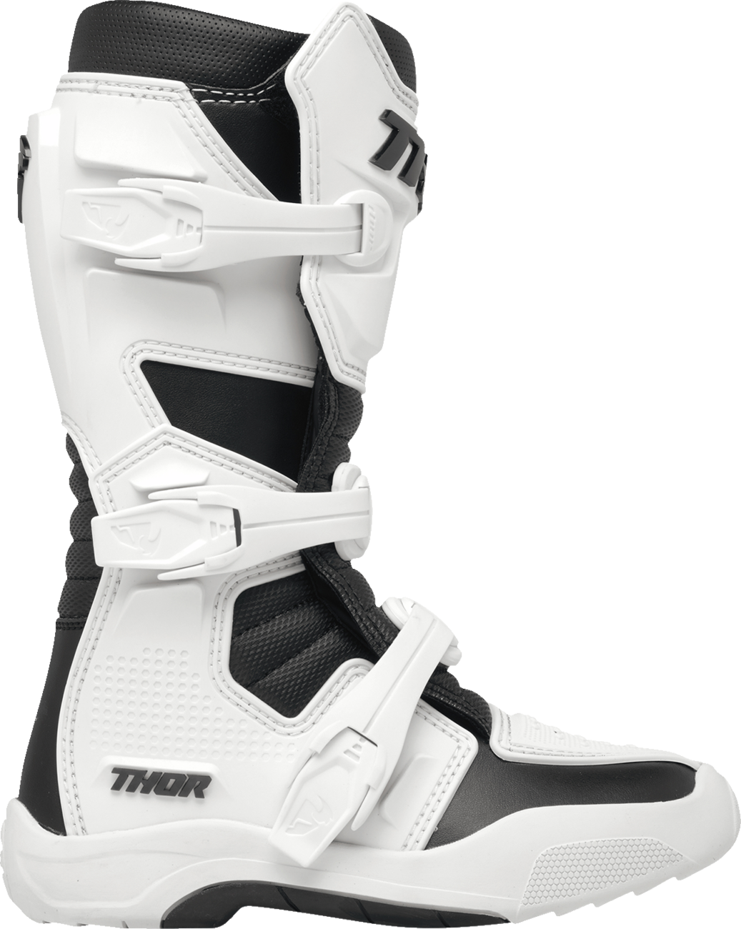 THOR Youth Blitz XR Boots - White/Black, US 2 (Part No. 3411-0746)