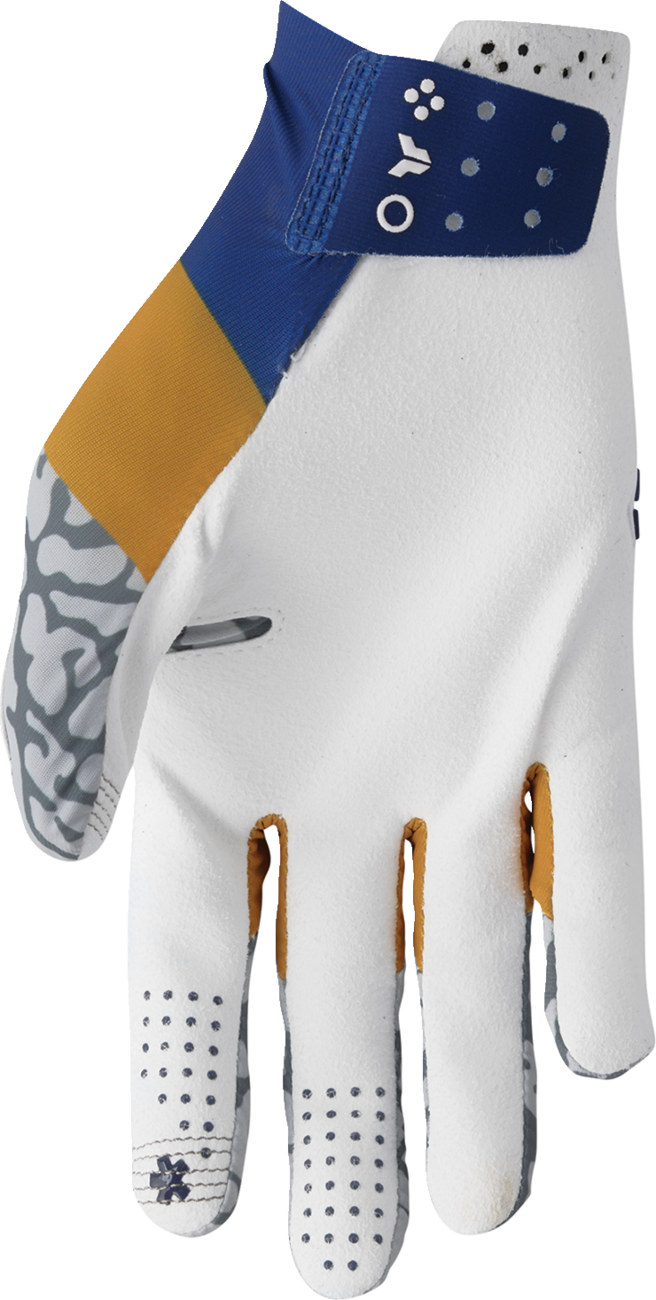 THOR Sportmode Bravo Gloves Navy/Copper Medium - Part 3330-8238