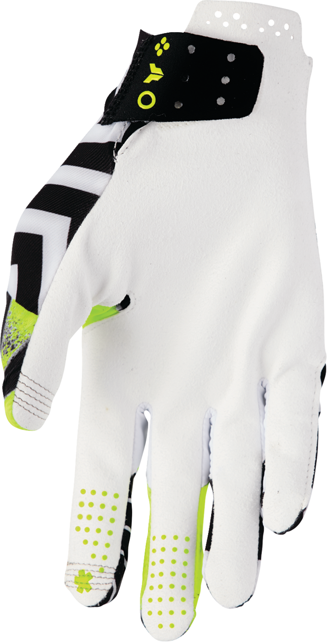 THOR Sportmode Anarchy Gloves 2XL - Black and White, Part No. 3330-8554