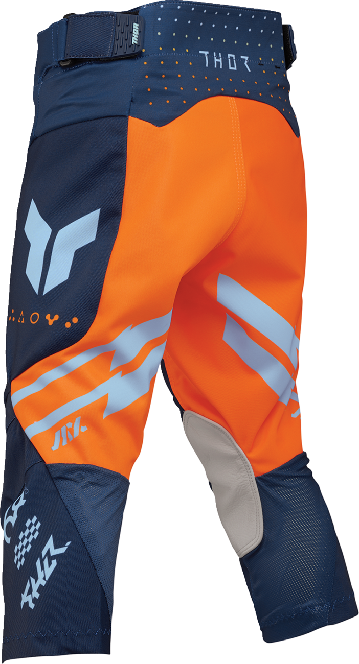 THOR Youth Launchmode Futura Pants - Navy/Orange, Part Number 2903-2613