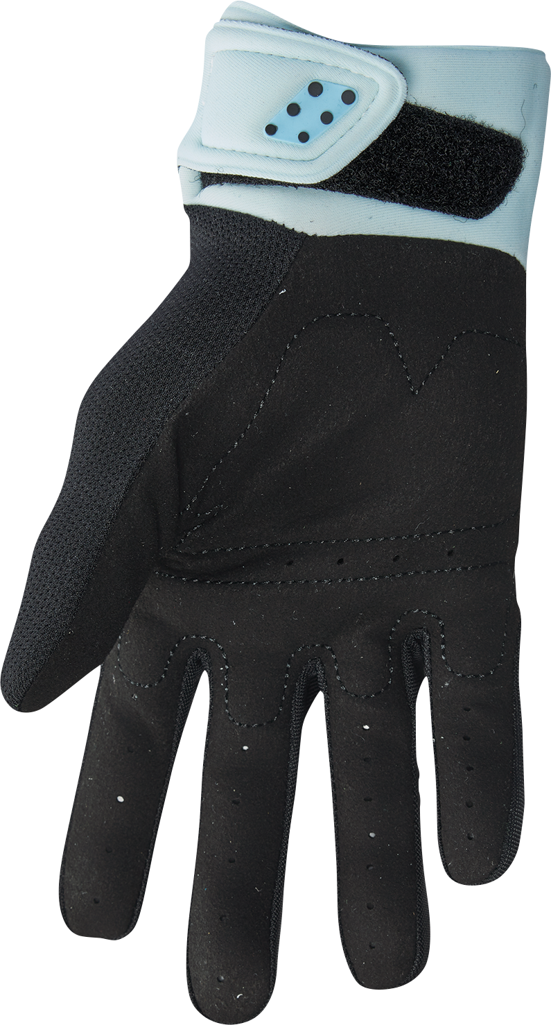THOR Women's Spectrum Gloves - Black/Light Mint, Size XL - Part Number 3331-0237