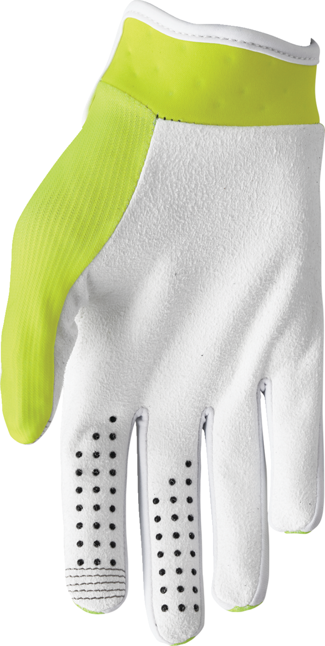 THOR Launchmode Gloves - Acid, Size XS | Comfortable Clarino® Palm with Silicone Grippers