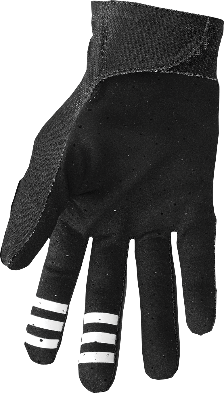 THOR Mainstay Gloves Roosted 2XL - Black and White Motorcycle Riding Gloves