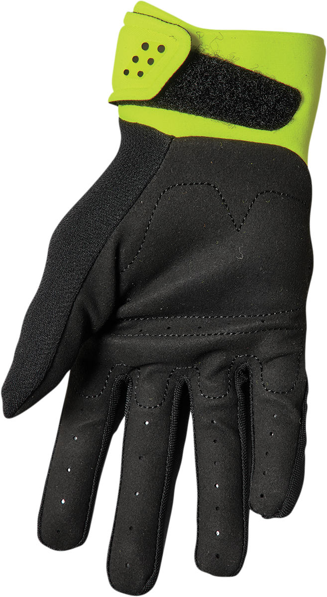 THOR Youth Spectrum Gloves Black/Acid - Part Number 3332-1617