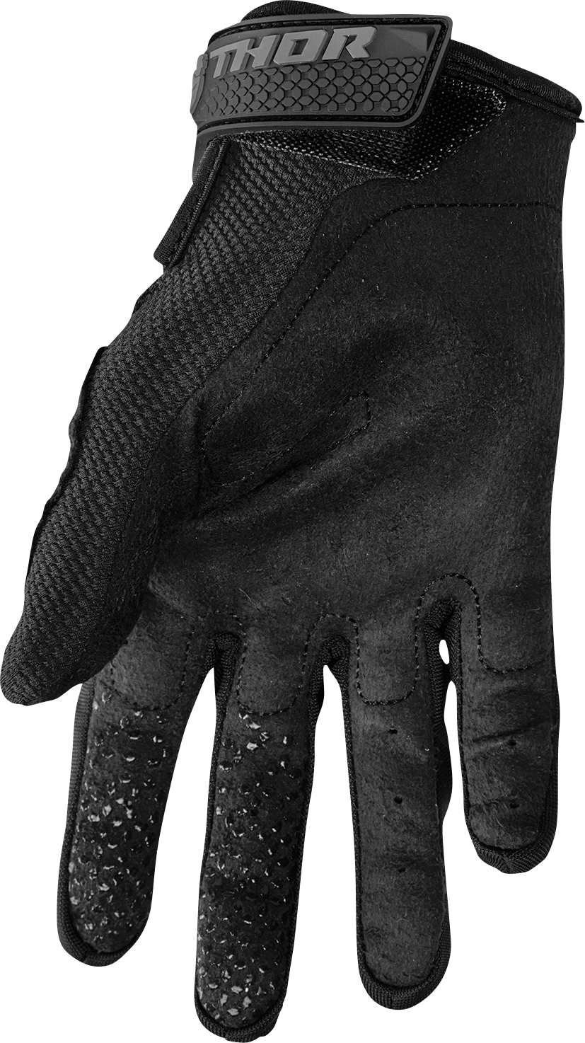 THOR Women's Sector Gloves - Black/Gray, Size XL - Part Number 3331-0241