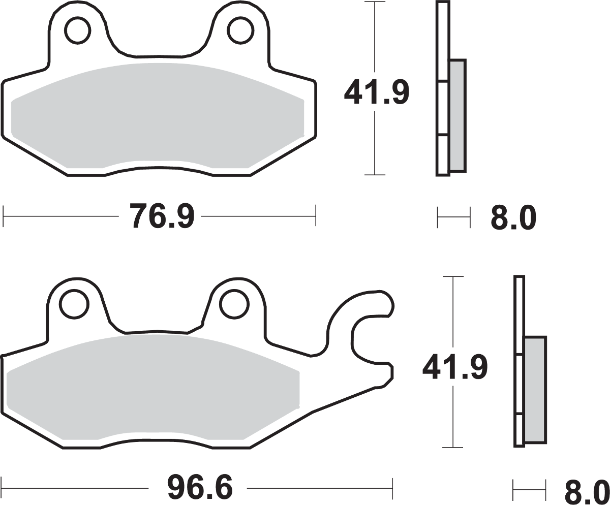 SBS HS Brake Pads for Kawasaki 638HS – High-Performance Street and Sportbike Brake Pads
