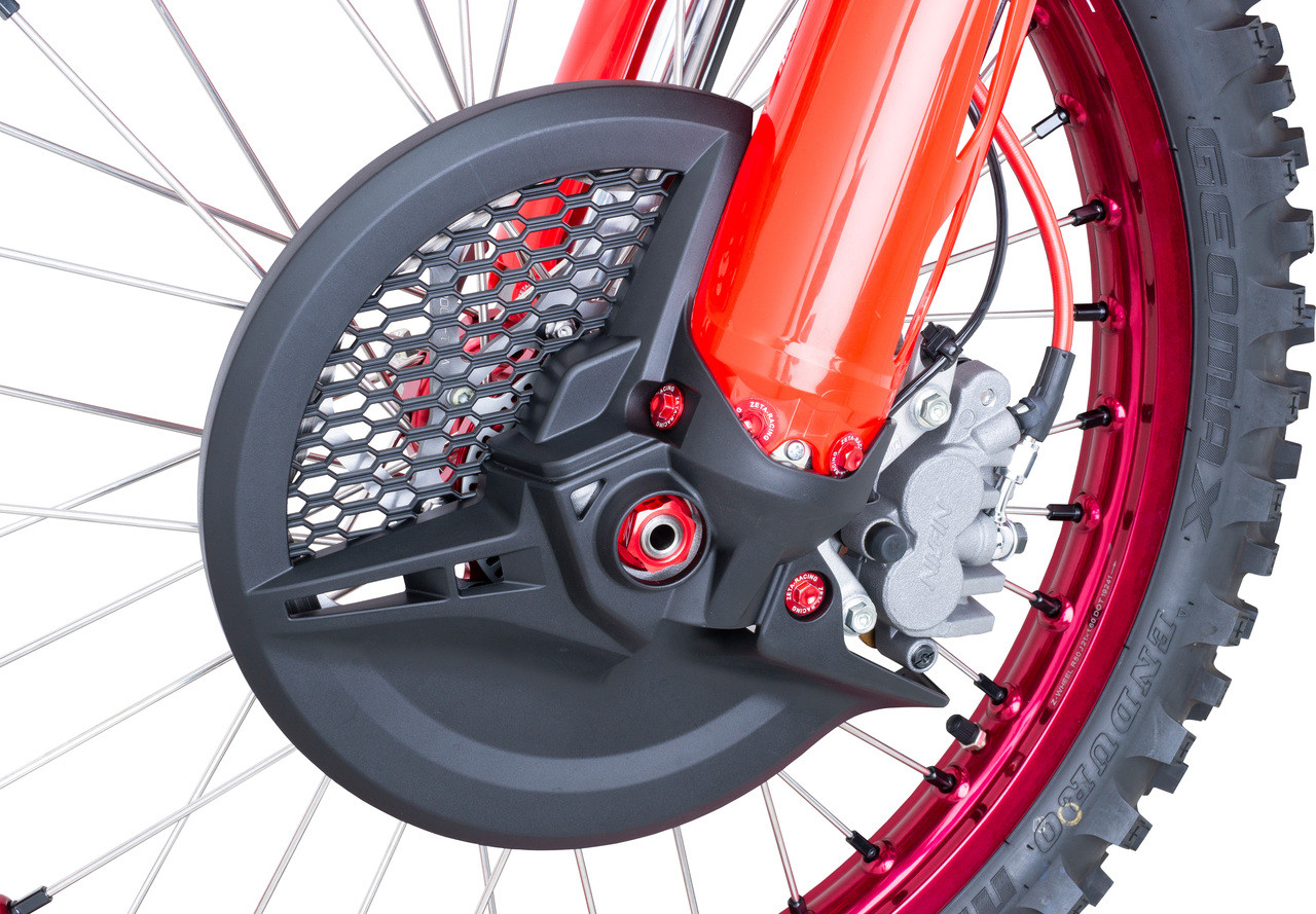 DRC Axle Nut M16x22 P1.5 H11 for Honda CRF1000L Africa Twin and Yamaha WR250R - Red