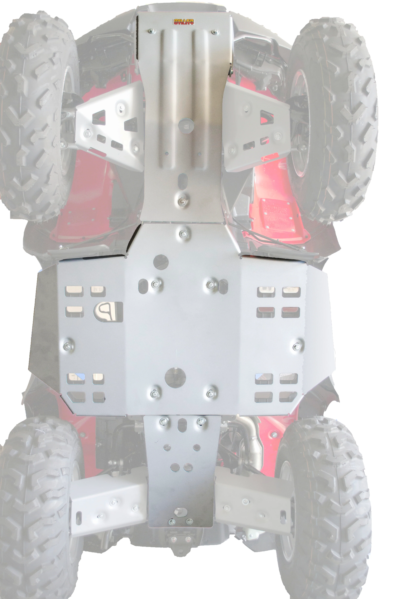 RIVAL PowerSports USA Alloy Central Skid Plate for Honda - Part 2444.2116.1