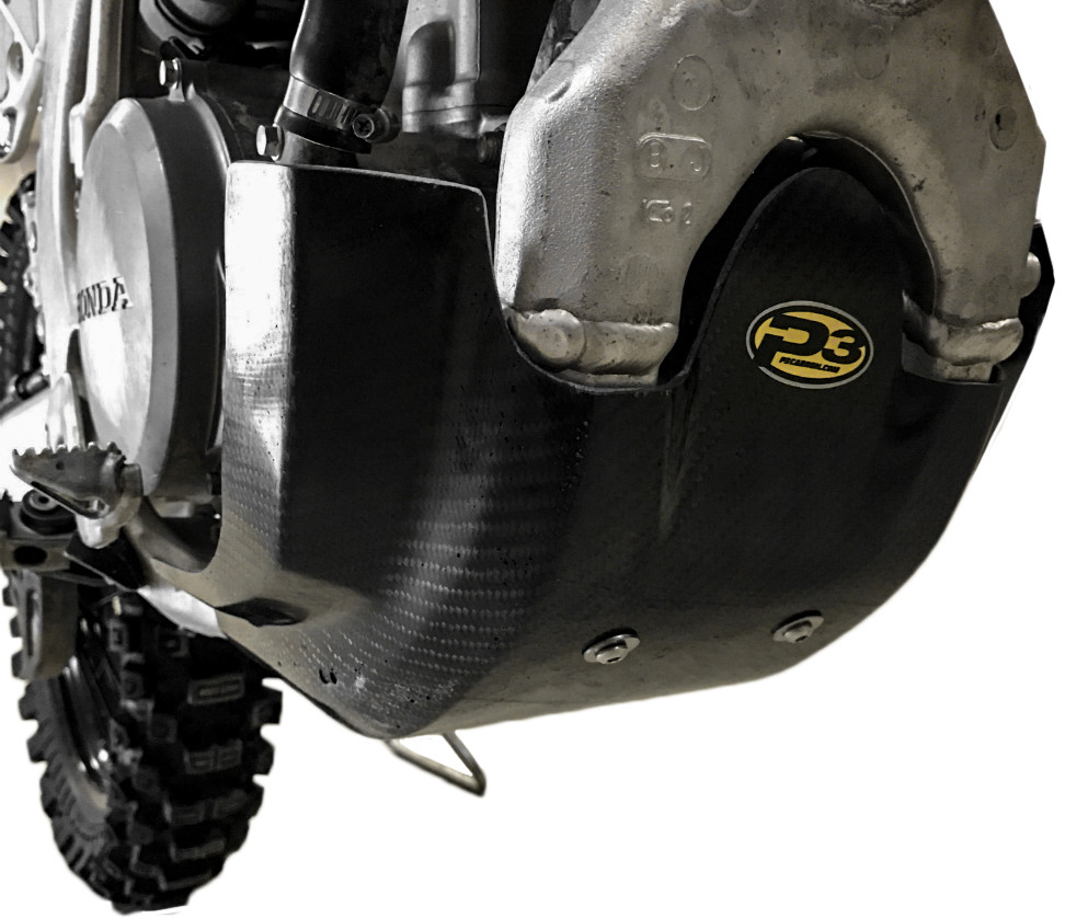 P3 Skid Plates Carbon Fiber for KTM and Husqvarna Models – Part Number 301078-BLK