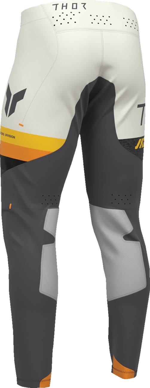 THOR Sportmode League Pants - Charcoal and Vintage White, Size US 36 - Part 2901-12282