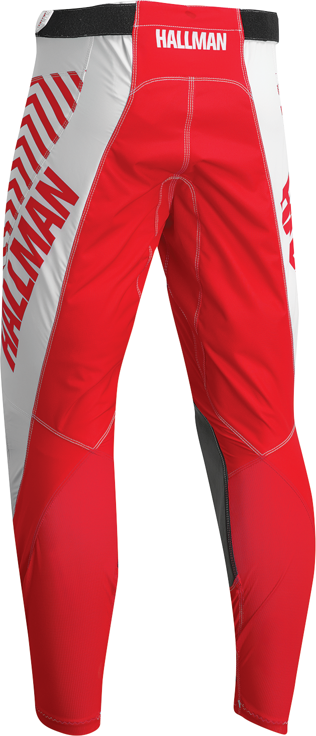 THOR Hallman Differ Slice Pants – White/Red, US 30, Part Number 2901-10305