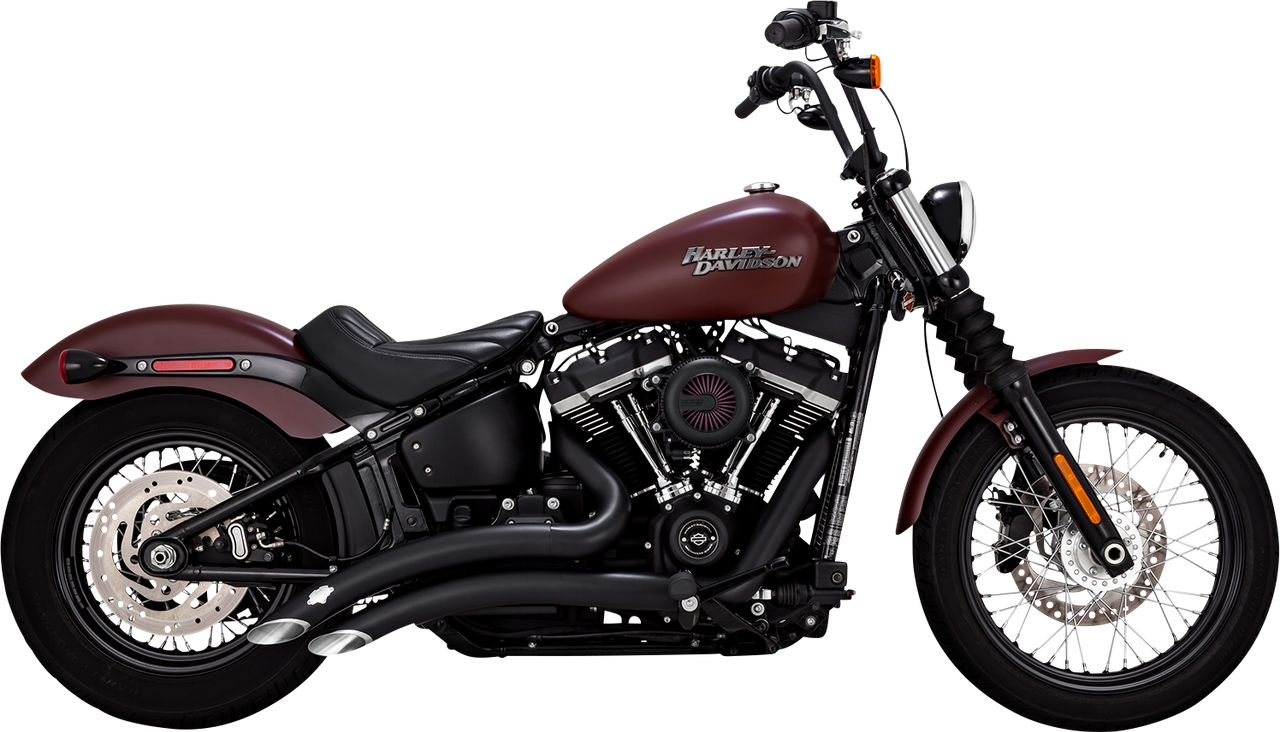 Vance & Hines Big Radius Exhaust System - Black 46377 with PCX Technology