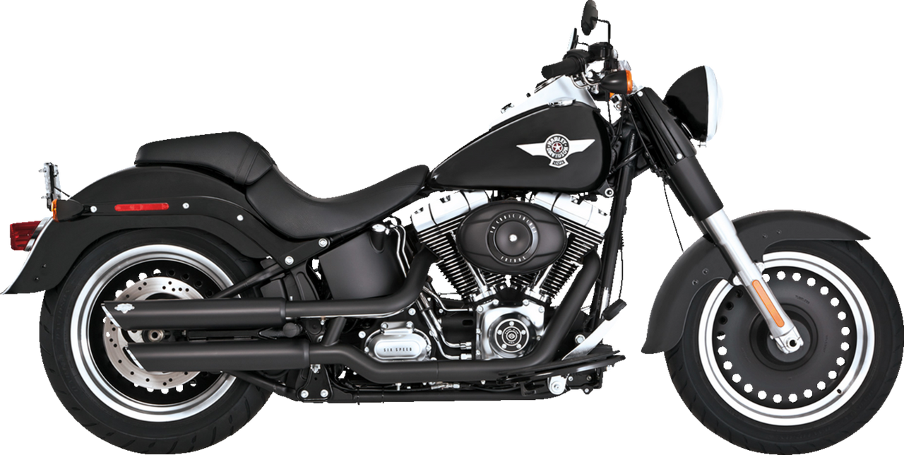Vance & Hines Twin Slash 3-Inch Slip-On Mufflers with Heat Shields - Part 46844
