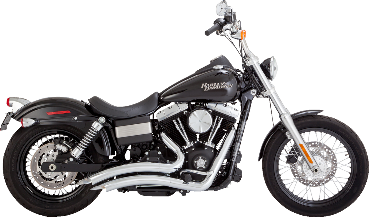 Vance & Hines 26081 Big Radius 2-into-2 Exhaust System with Heat Shield – Chrome
