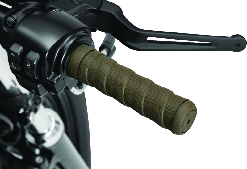 Kuryakyn Classic Wrap Grips 7/8 Inch Brown - Durable Rubber Powersports Handlebar Grips