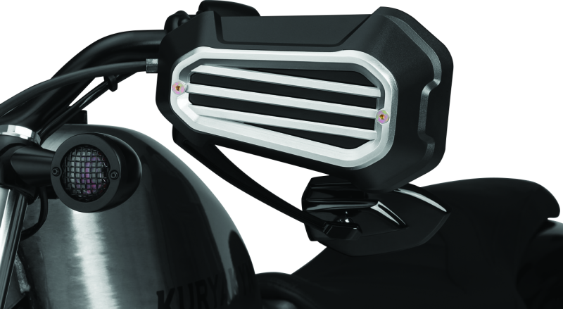 Kuryakyn Dillinger Handguards Silver for Harley Davidson XL1200 and XL883 Models