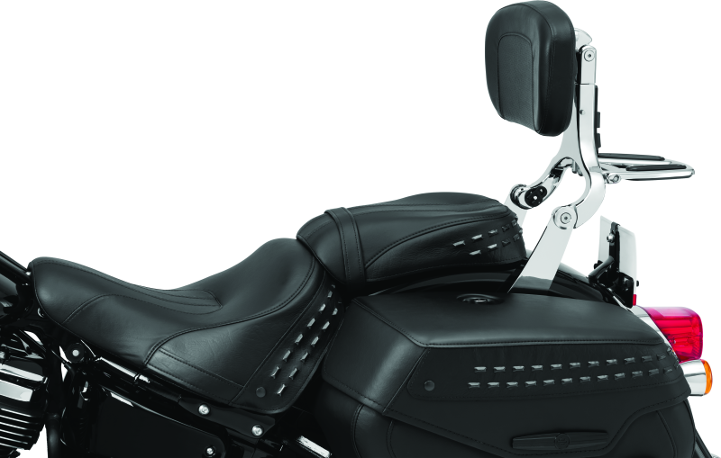 Kuryakyn Fixed Mounts Multi-Purpose Driver & Passenger Backrest for Harley Softail 2018-2019
