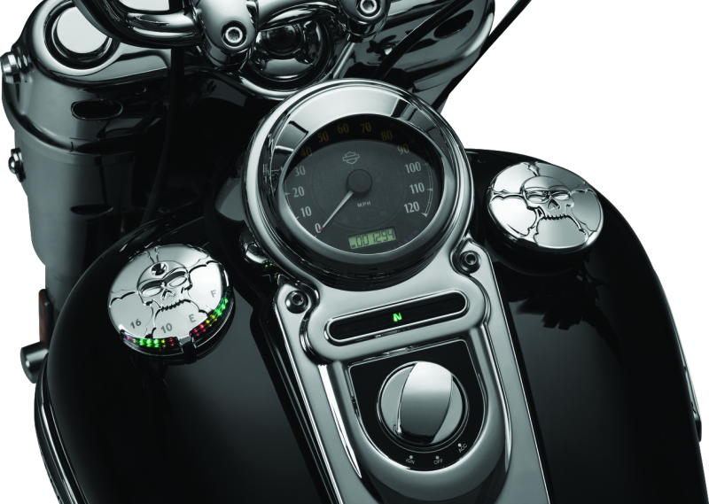 Kuryakyn Zombie Gas Cap Vented Chrome for Harley-Davidson Touring Models Part #7358