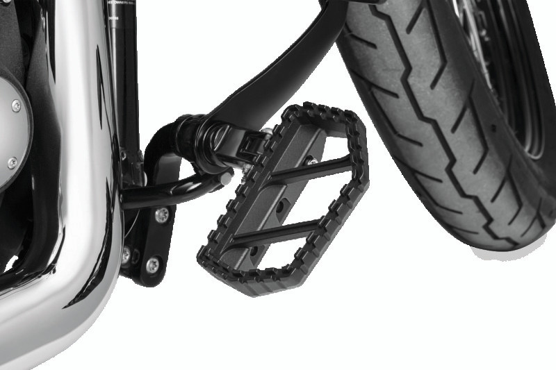 Kuryakyn Riot Mini Boards Without Adapter Satin Black – Powersports Foot Pegs for Aggressive Riding and Enhanced Comfort