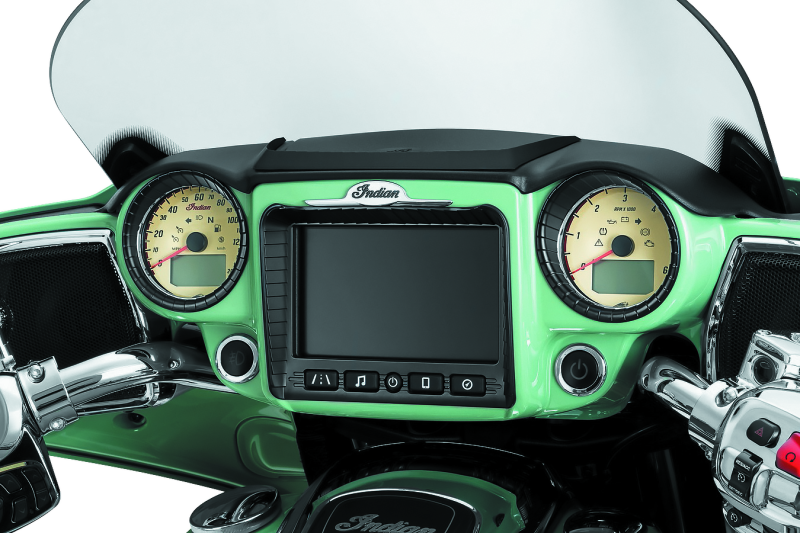 Kuryakyn Aztec Top Dash Accent Black for Indian Chieftain & Roadmaster 2017-2021