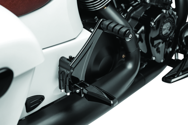 Kuryakyn Passenger Peg Mounts for Indian Motorcycle Models - Gloss Black