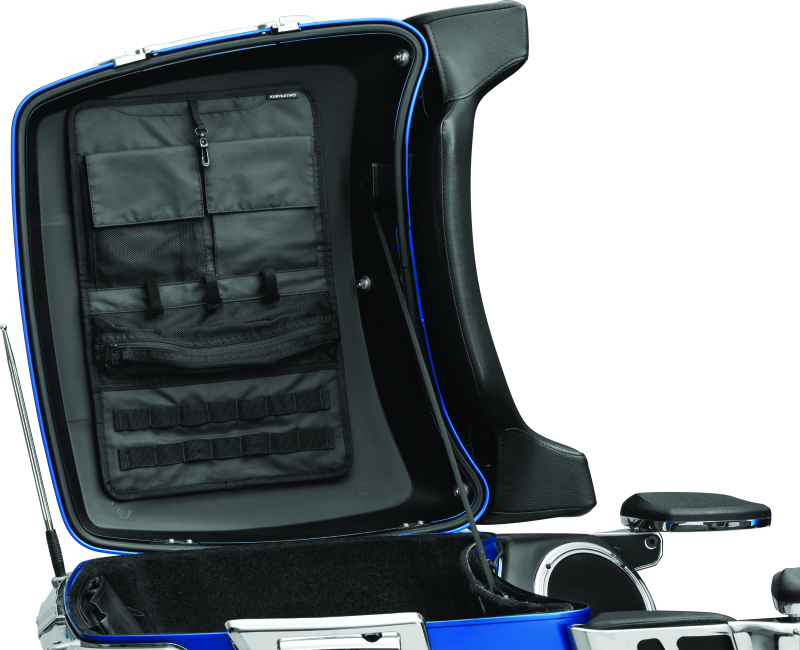 Kuryakyn Lid Organizer for Tour-Pak Black – Enhanced Storage Solution with Secure Mounting