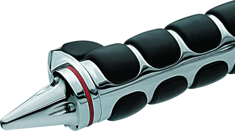 Kuryakyn Stiletto End Caps Chrome - Enhances PowerSports Handlebar Appearance and Function
