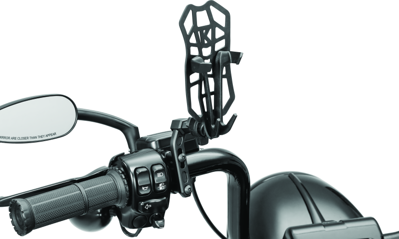 Kuryakyn Free-Flex Device Holder Perch Mount Black – Secure Device and Cup Holder Solution for Powersports Vehicles