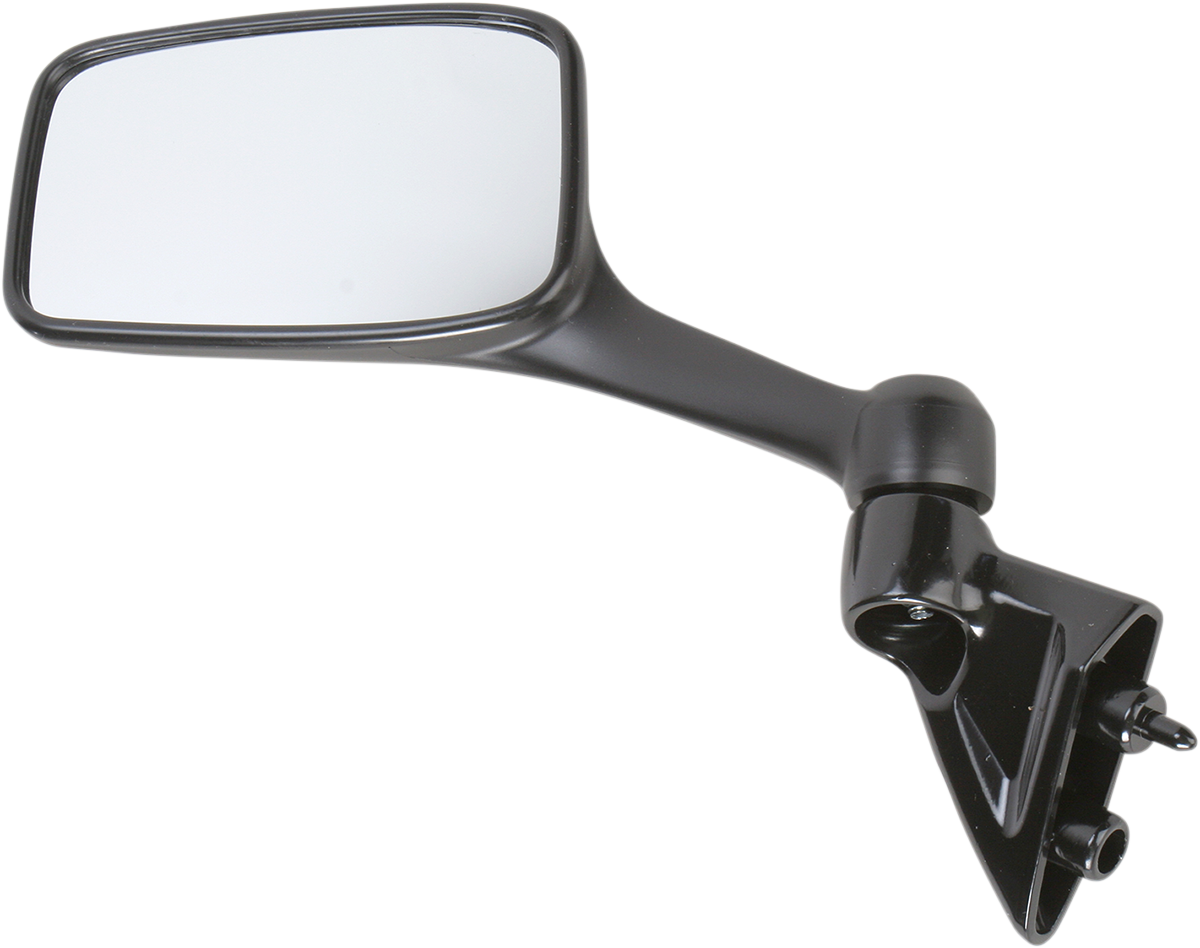 EMGO Side View Rectangle Mirror - Left Black 20-43082