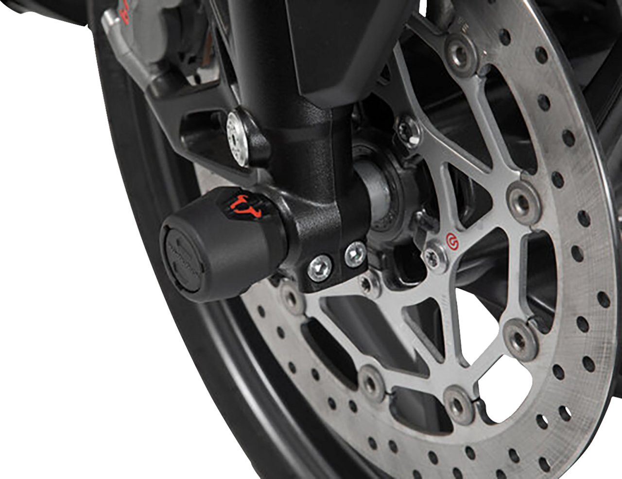 SW-MOTECH Front Axle Slider Set for KTM 1050/1090/1190/1290 – Part No. STP.04.176.10601/B