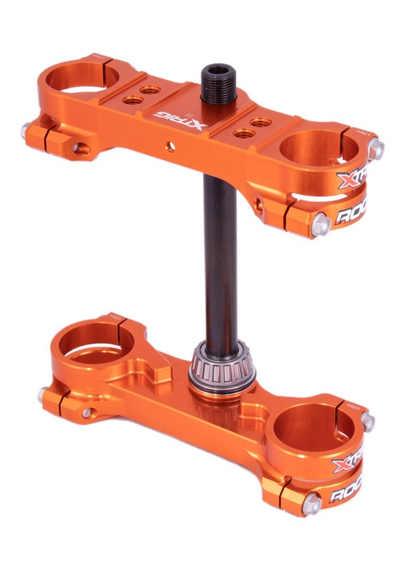 XTrig ROCS Tech Triple Clamp for GasGas MC 65, Husqvarna TC 65, KTM 65 SX – Orange, Part #501220600501